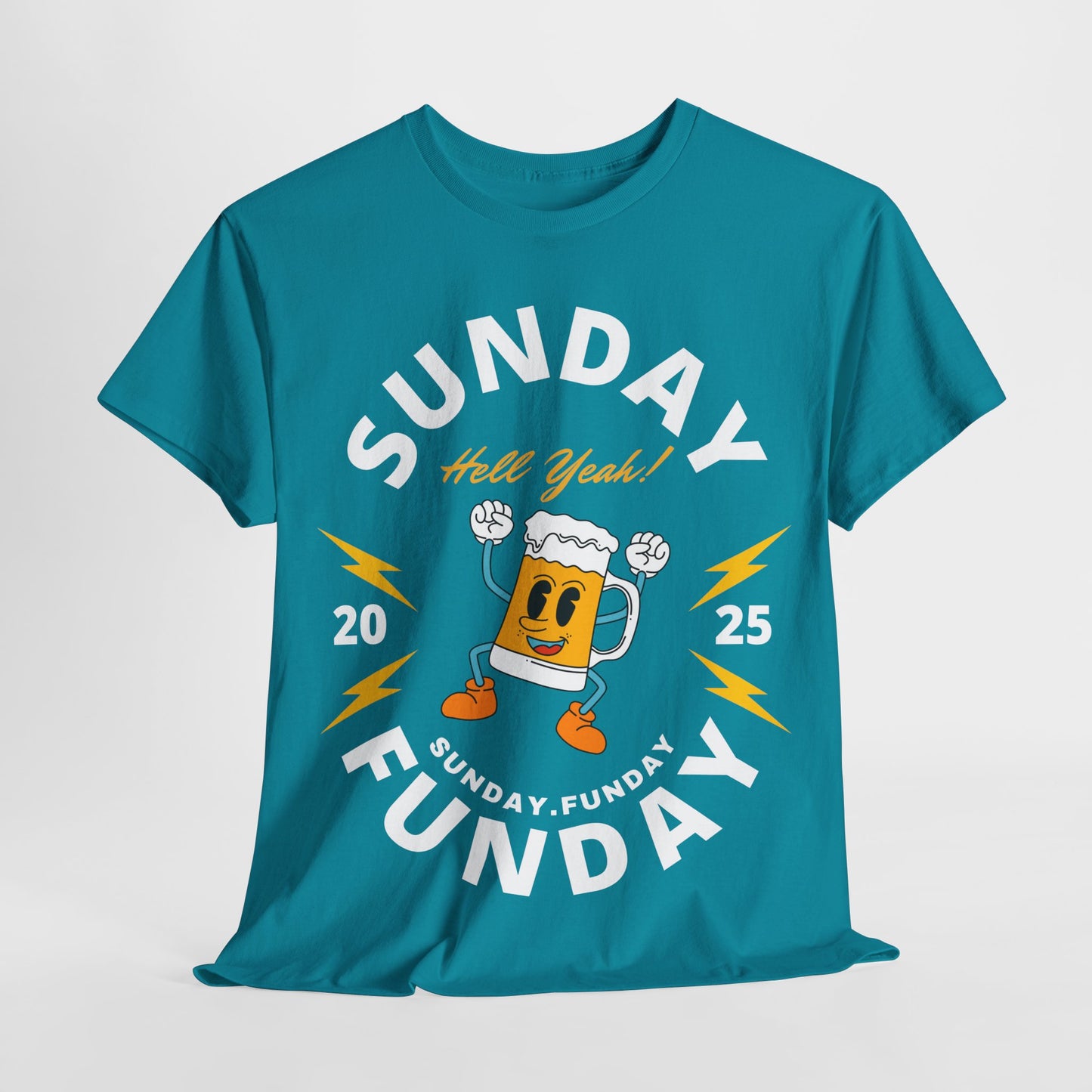 Sunday Funday Beer T-Shirt – Funny Weekend Drinking Shirt | Available in 5 Colors