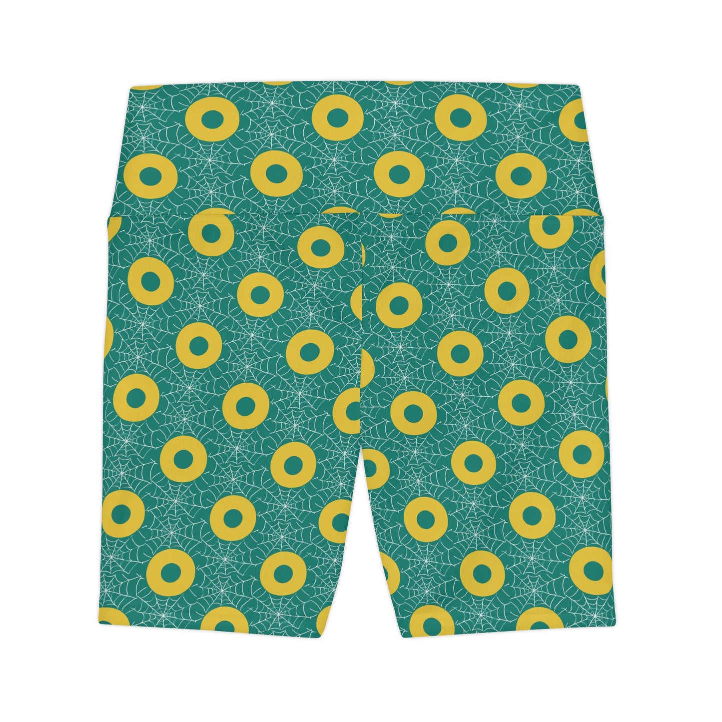 Donut Print Spiderweb Shorts