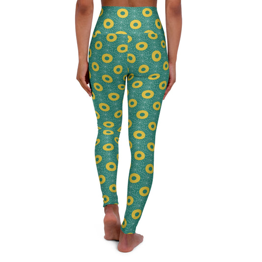 Donut Print Spiderweb Leggings