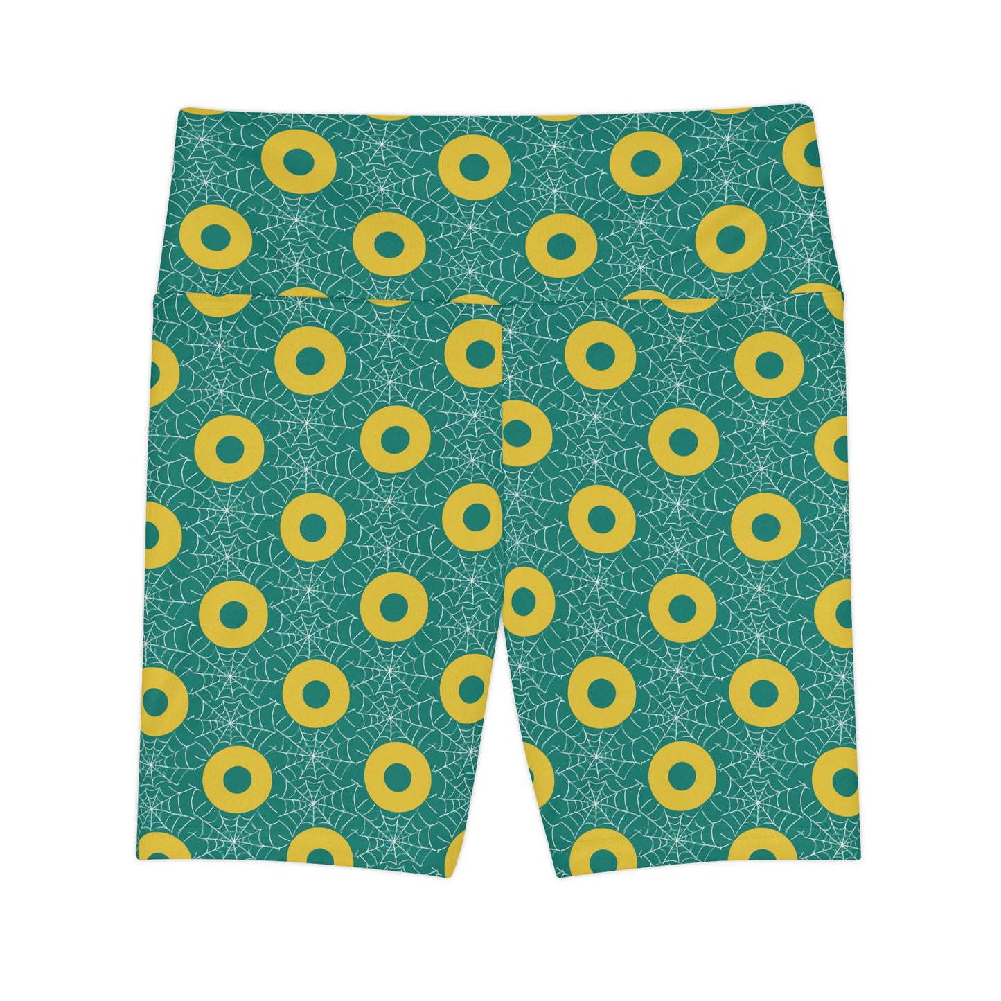 Donut Print Spiderweb Shorts
