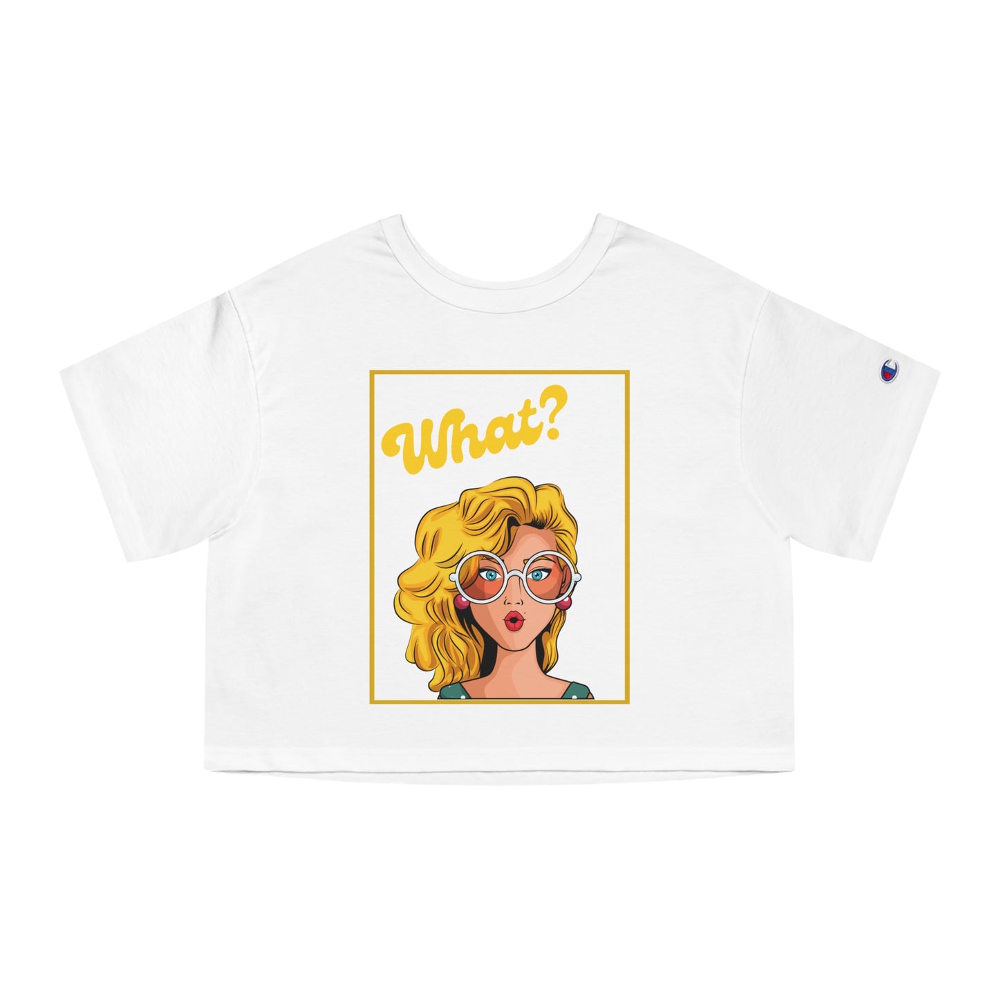 What Are You Looking At Champion Cropped T-Shirt