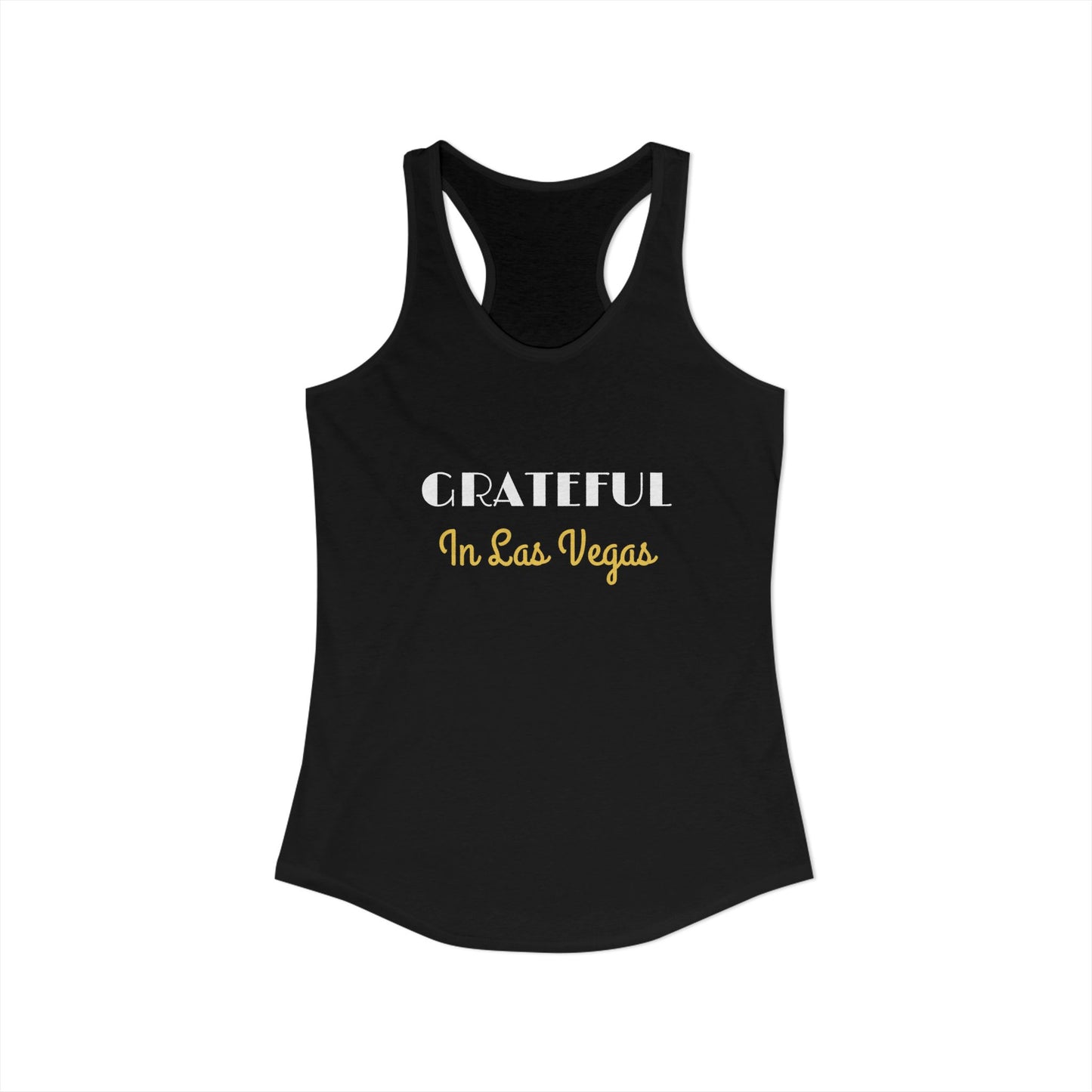 Grateful in Las Vegas Racerback Tank - Women's Summer Top