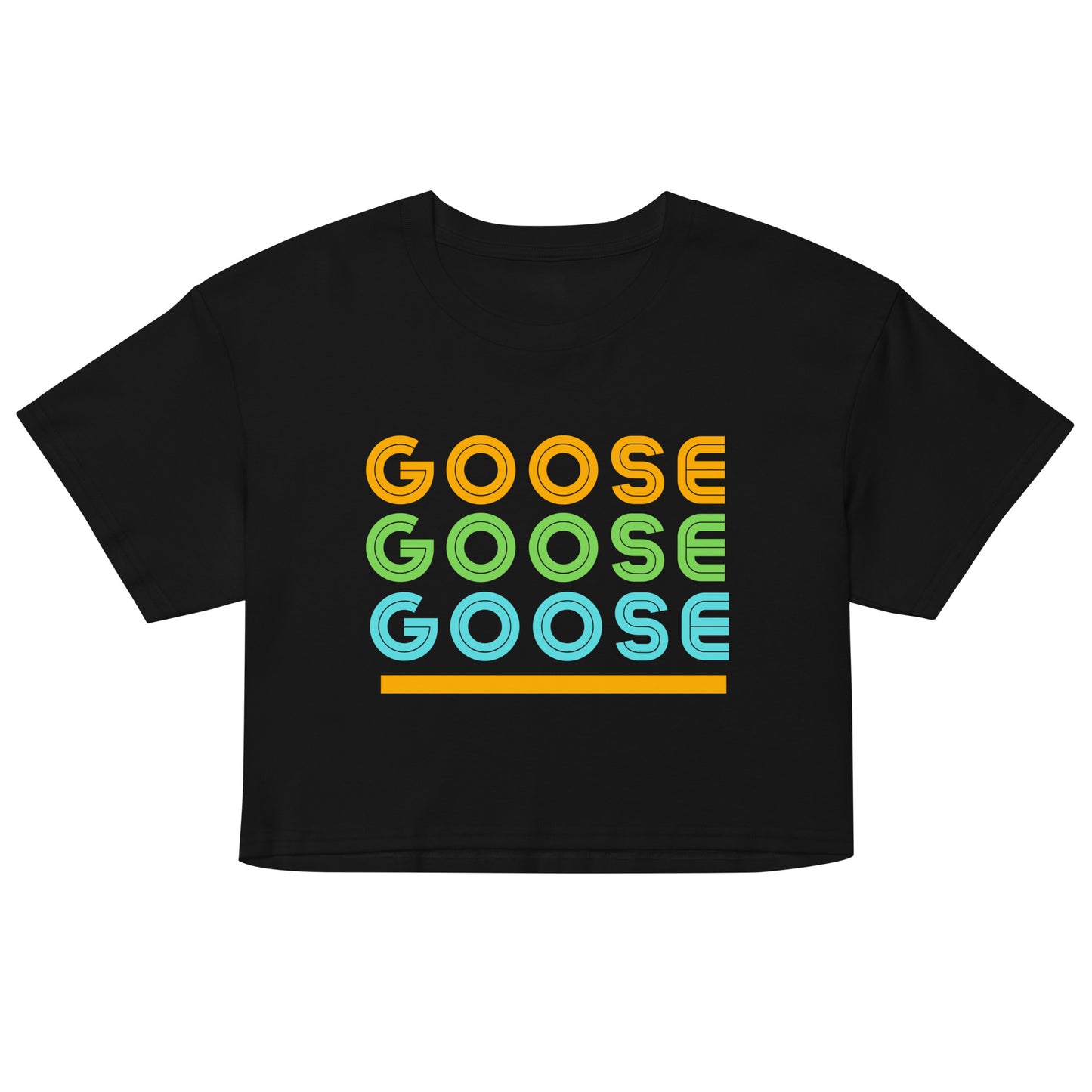 Goose Band Cropped Tee