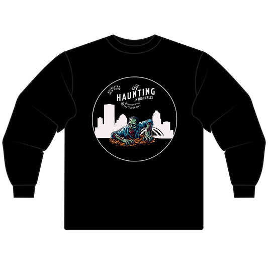A Haunting in High Falls Long Sleeved T-Shirt, Rochester NY Halloween Shirt, Zombie Upstate Tee