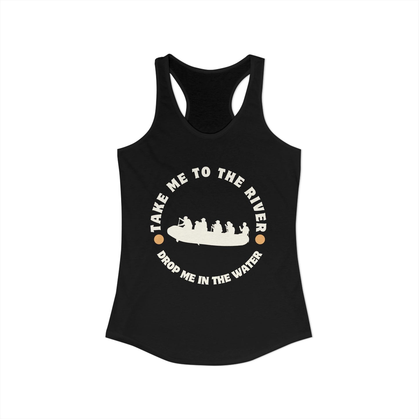 White Water Rafting Racerback Tank Top