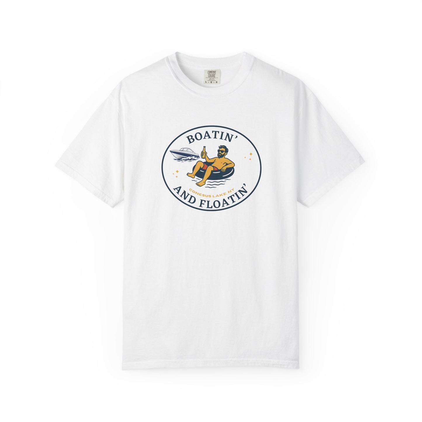 Conesus Lake Tee Shirt - Boatin' and Floatin'