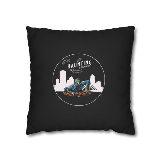 Rochester NY Halloween Pillow Cover - A Haunting in High Falls