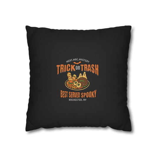 Rochester NY Halloween Pillow Cover - Trick or Trash
