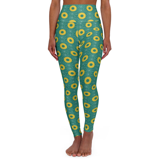 Donut Print Spiderweb Leggings