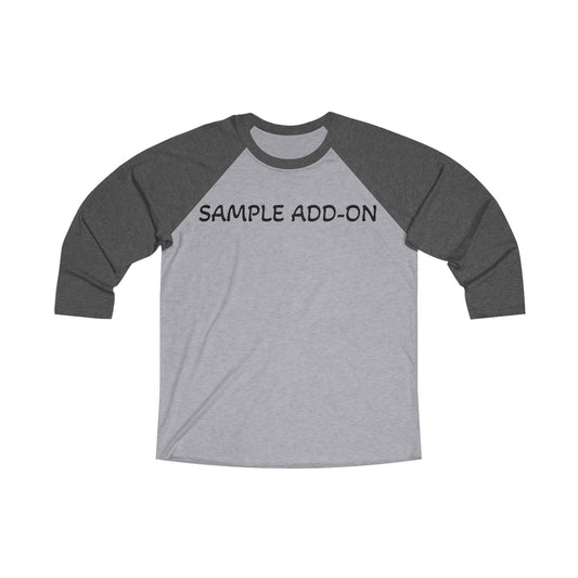 Sample - Unisex Tri-Blend 3/4 Raglan Tee